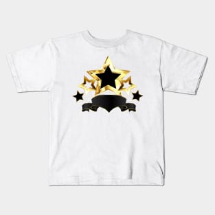 Five Stars with Black Ribbon Kids T-Shirt